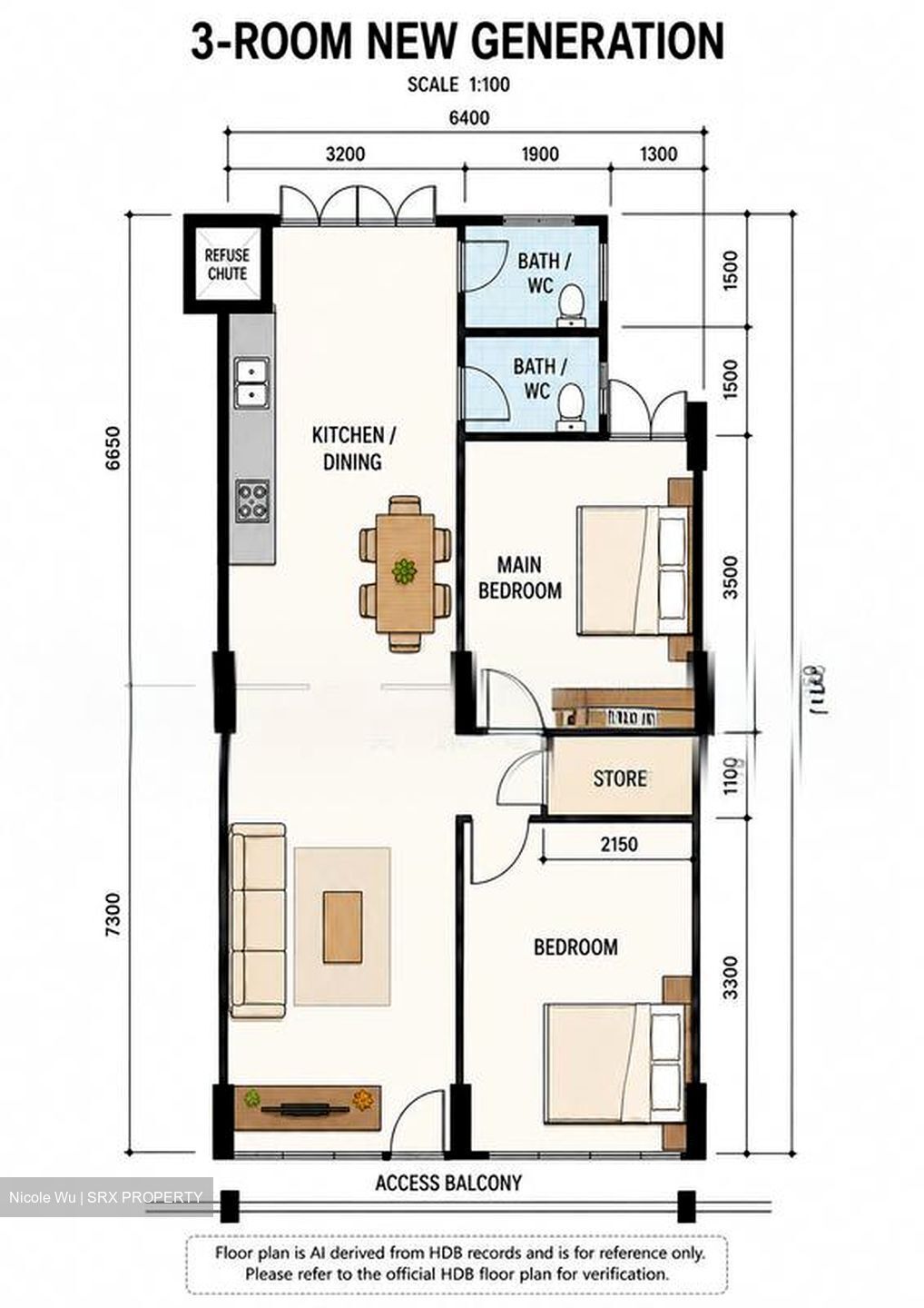 Blk 585 Cheng San Court (Ang Mo Kio), HDB 3 Rooms #581317321